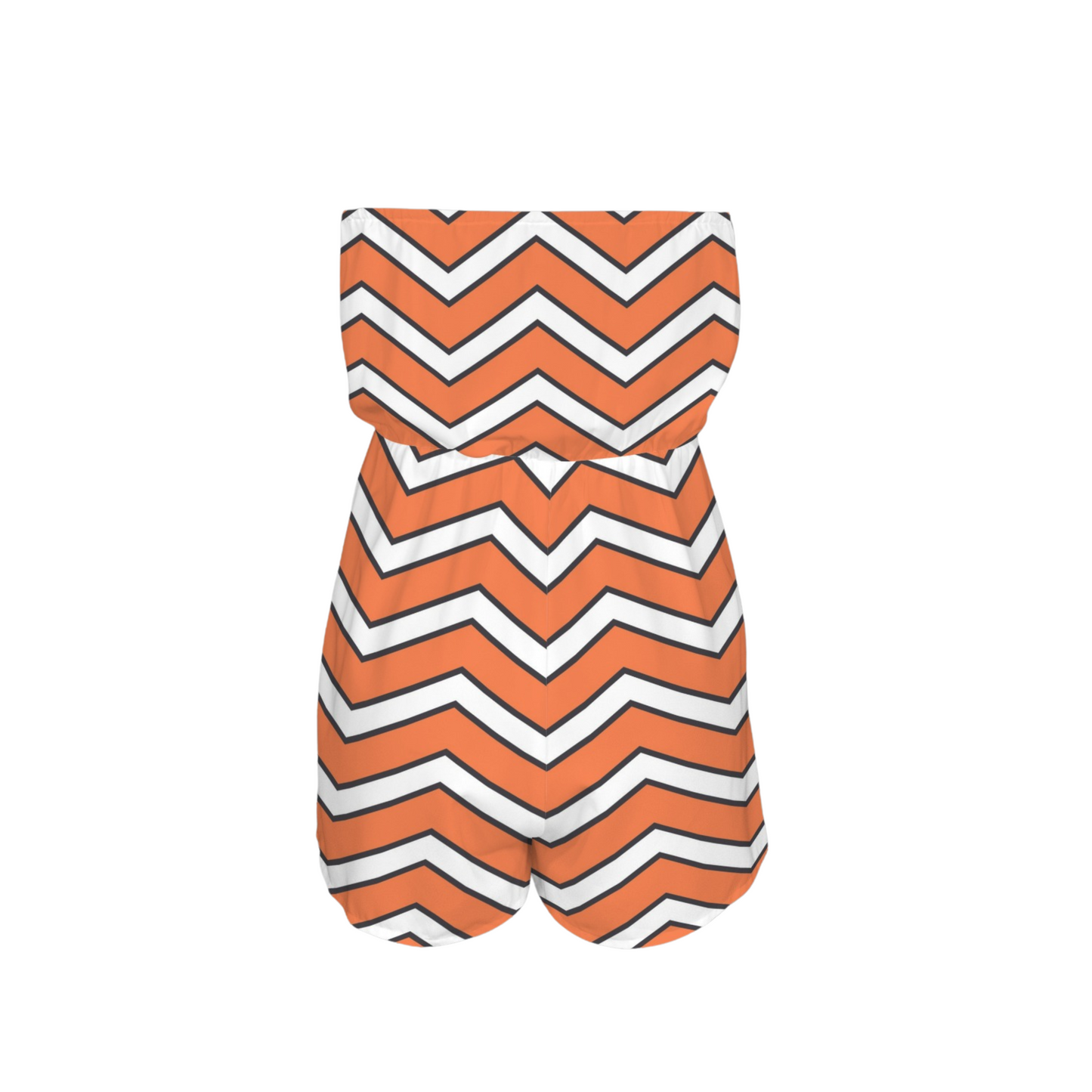 Clownfish Stripes Strapless Romper