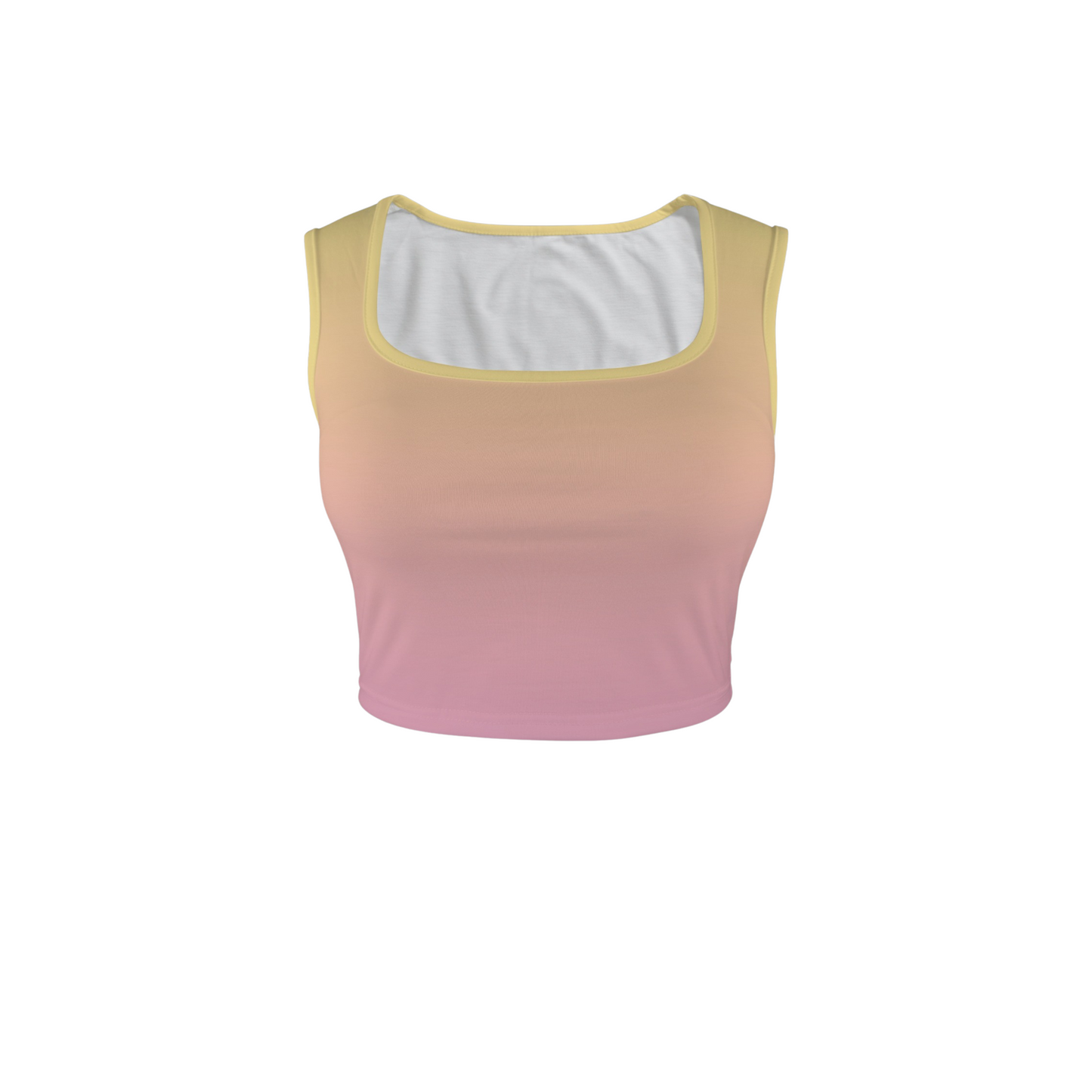Queen A Square Neck Crop Top