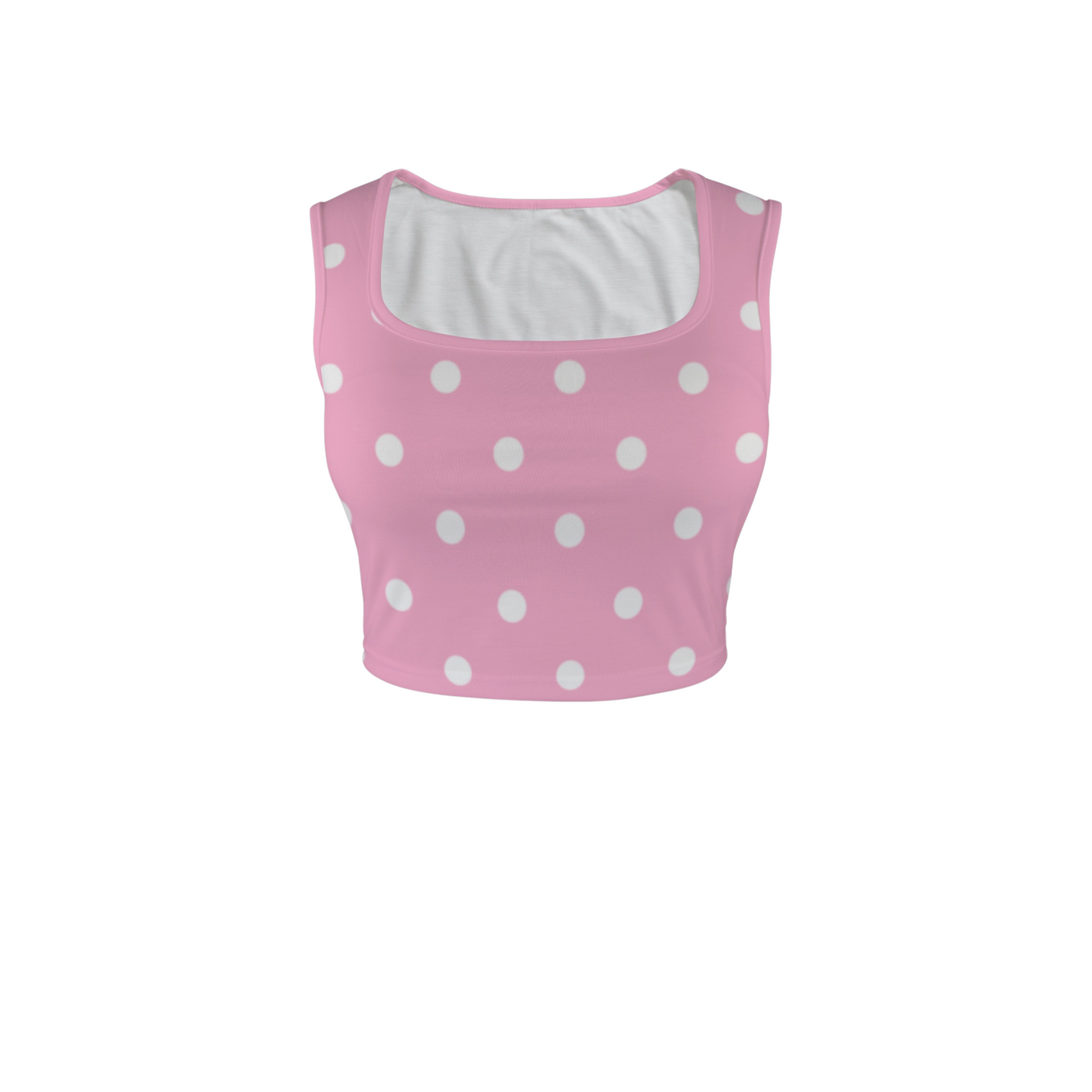 Minnie Dots Square Neck Crop Top