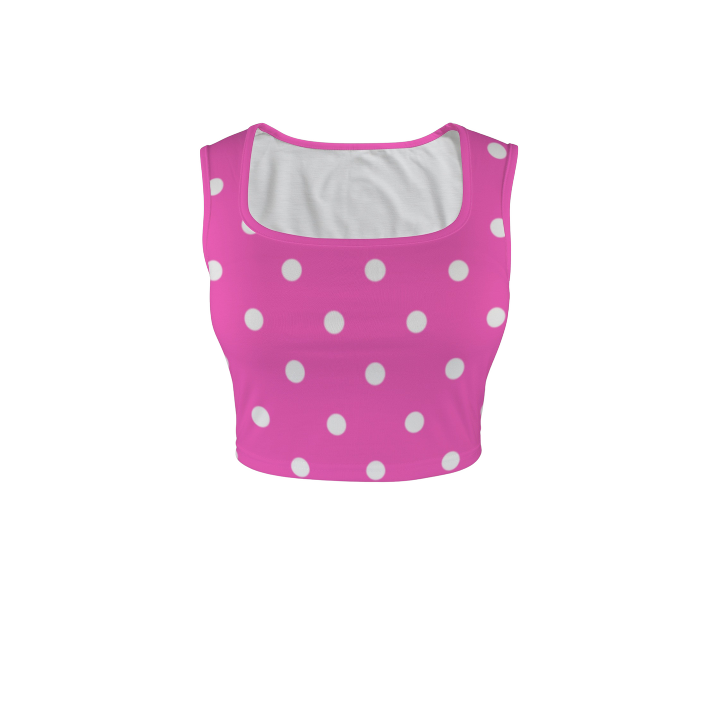 Minnie Dots Square Neck Crop Top