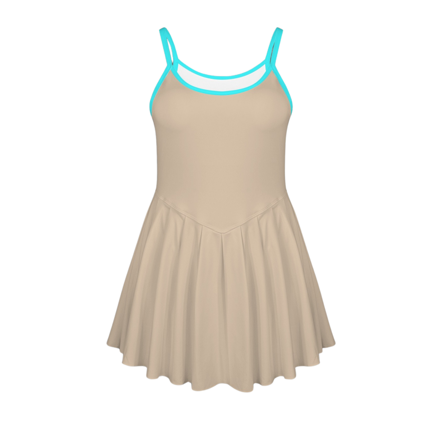 Pocahontas Colorblock Pleat Skirt Active Dress