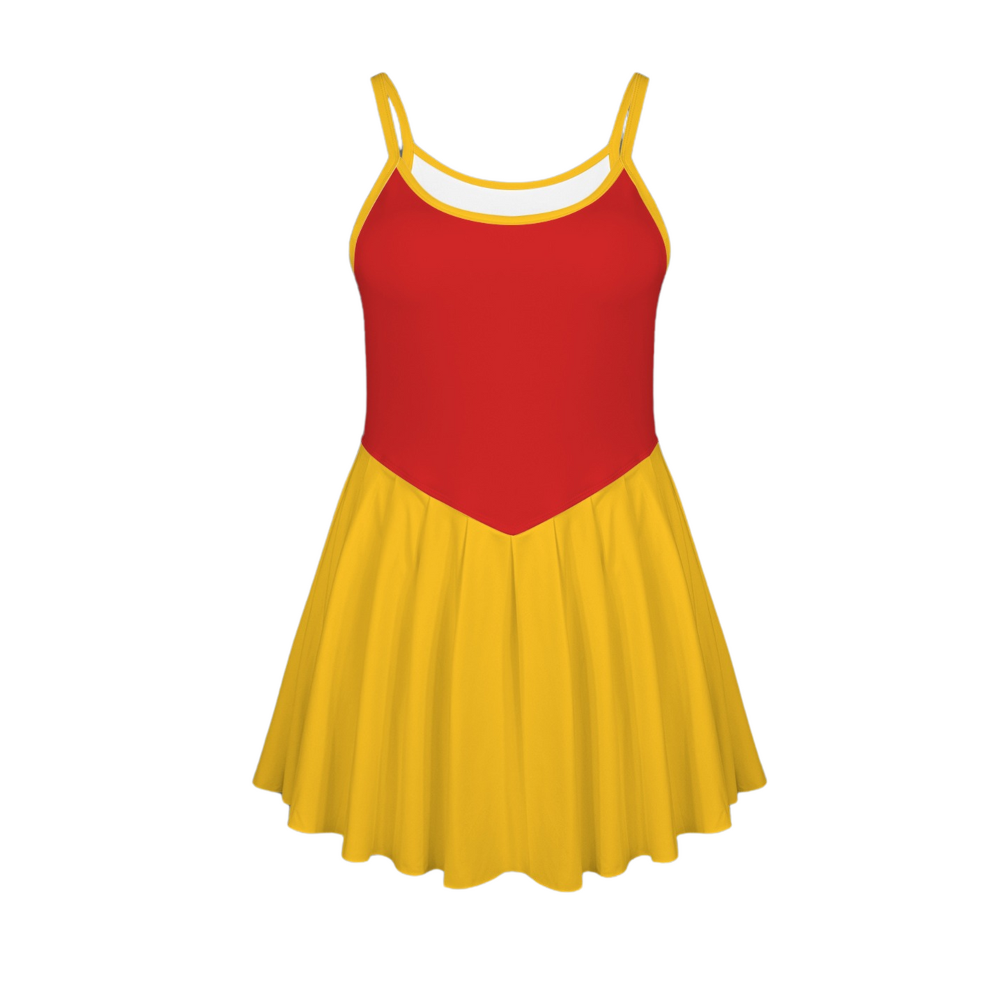 Pooh Colorblock Pleat Skirt Active Dress