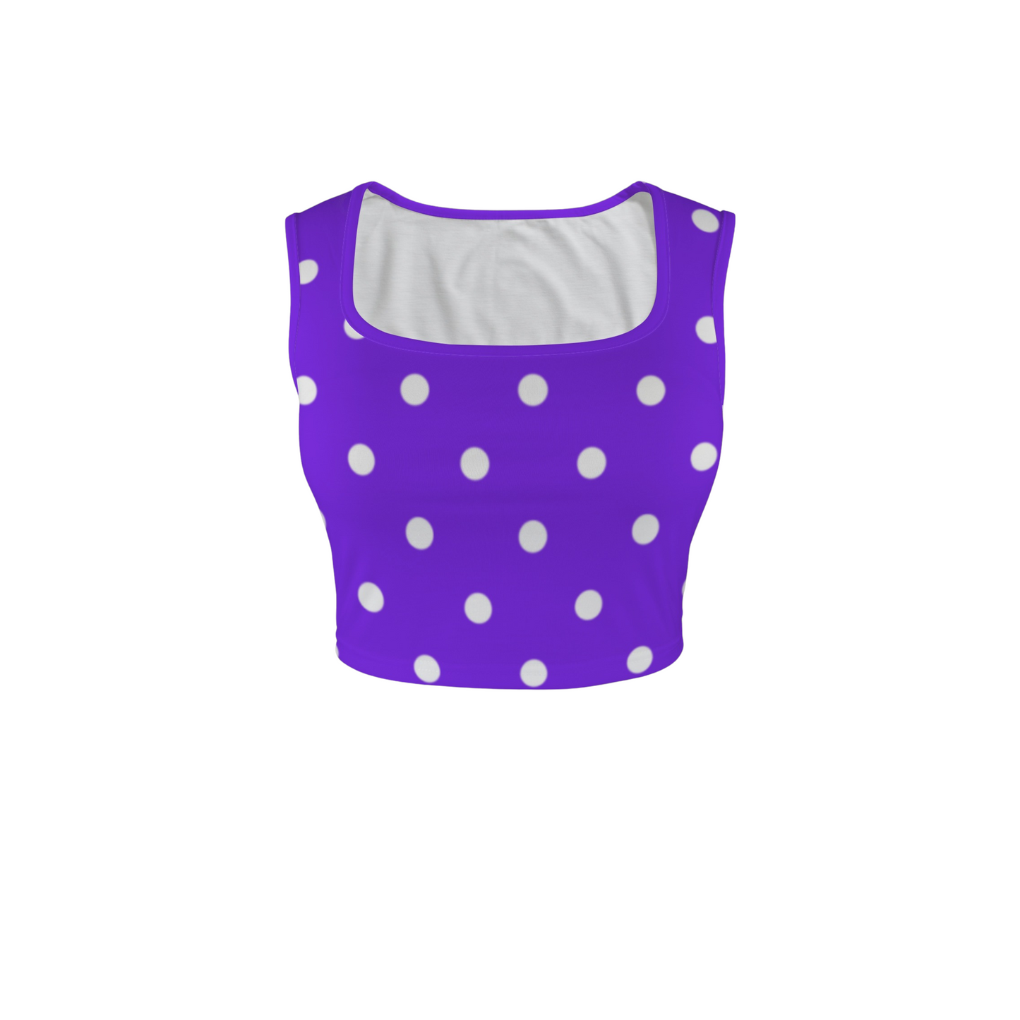Minnie Dots Square Neck Crop Top