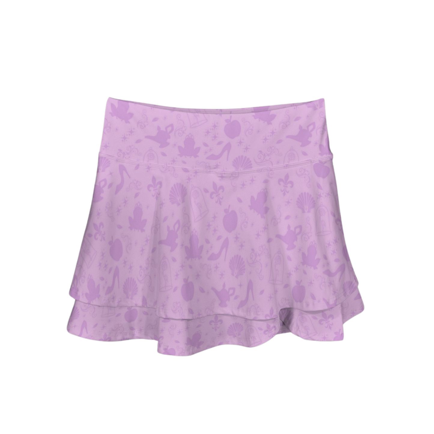 Princess Icons Ruffle Active Skort