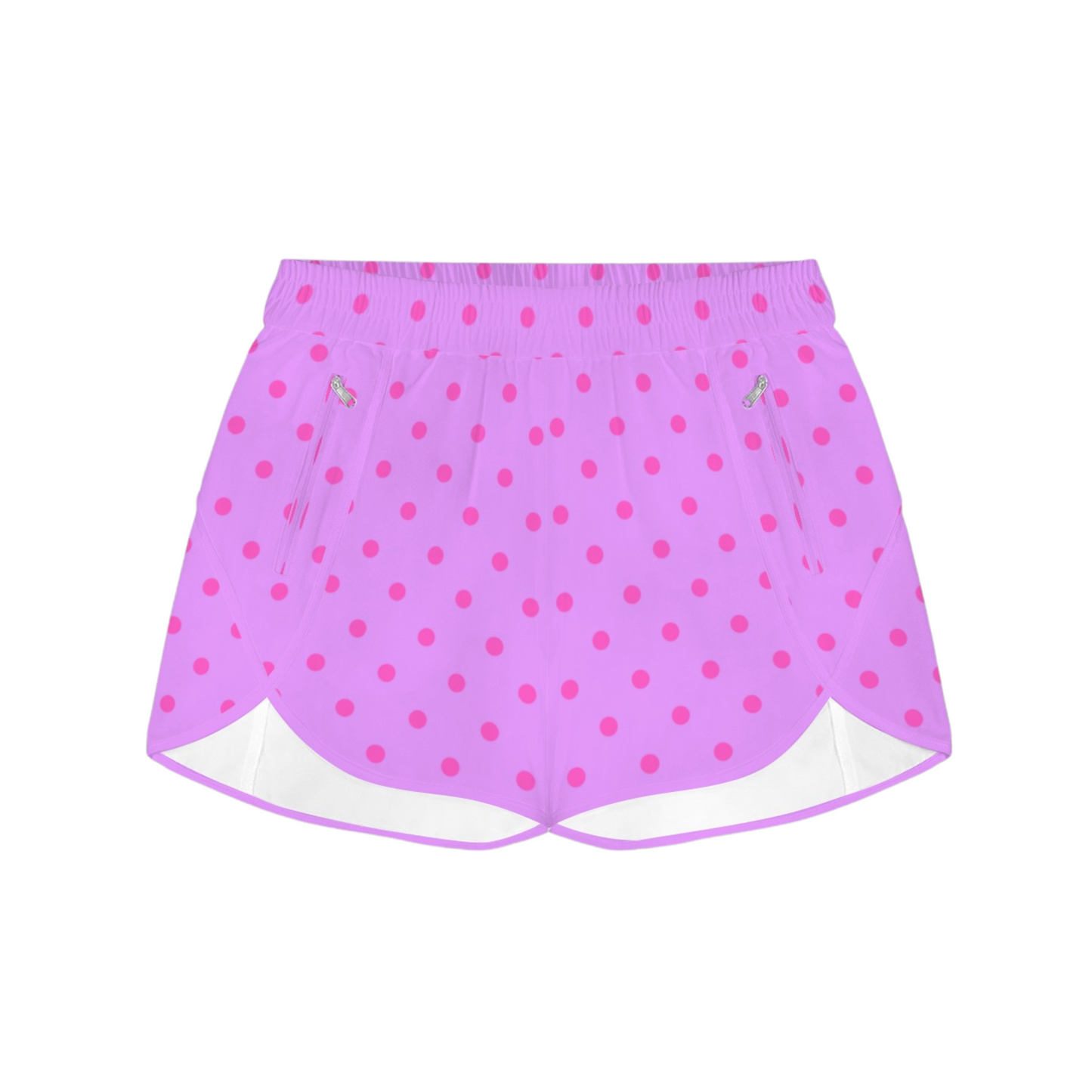 Minnie Purple & Pink Dots Running Shorts