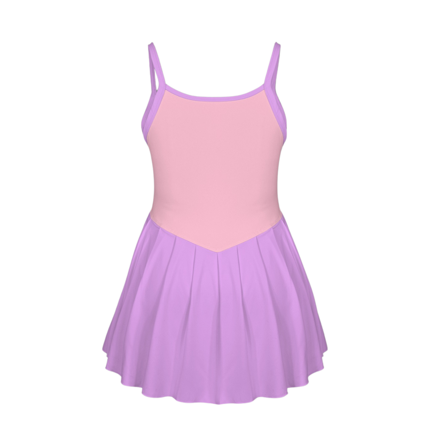 Rapunzel Colorblock Pleat Skirt Active Dress