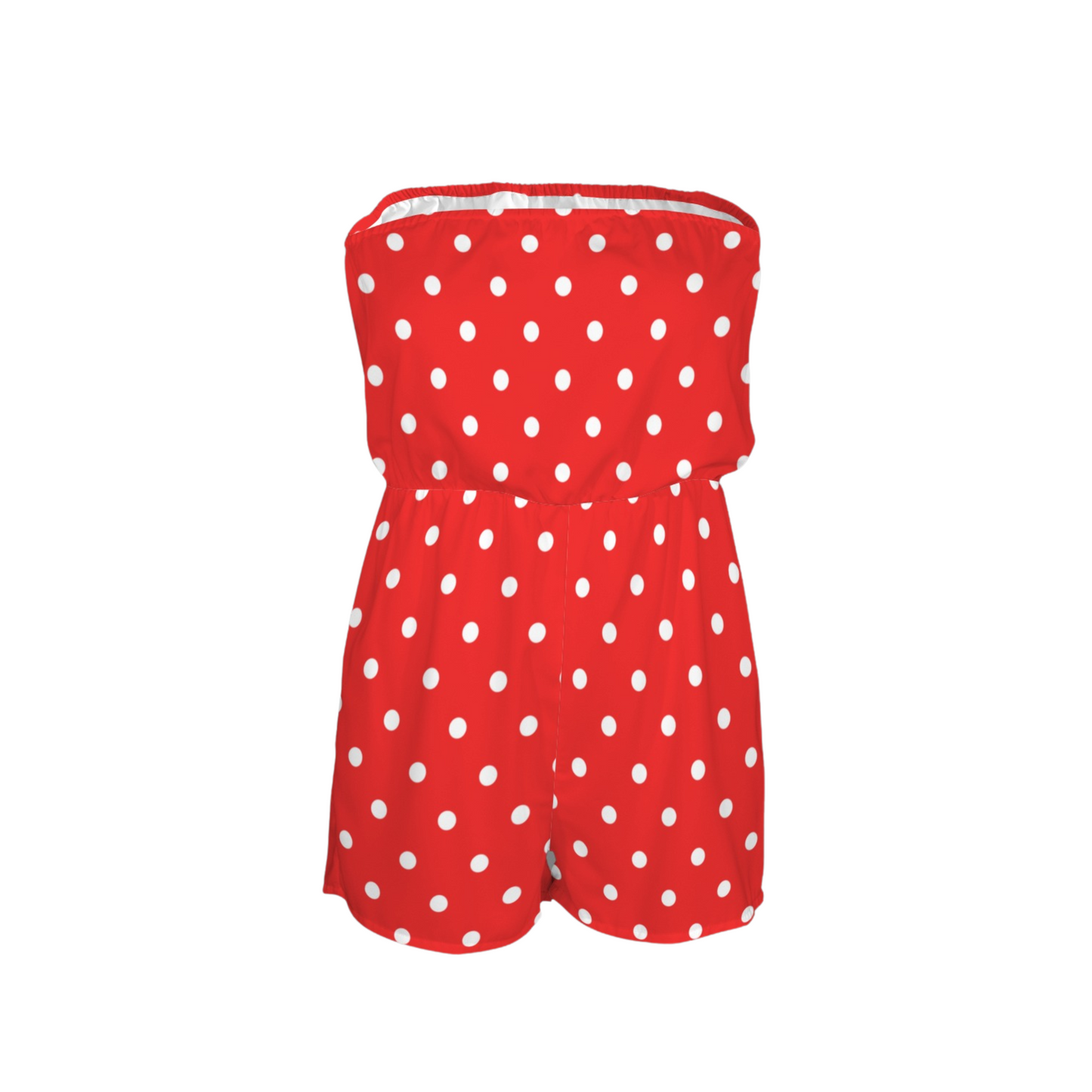 Minnie Dots Strapless Romper