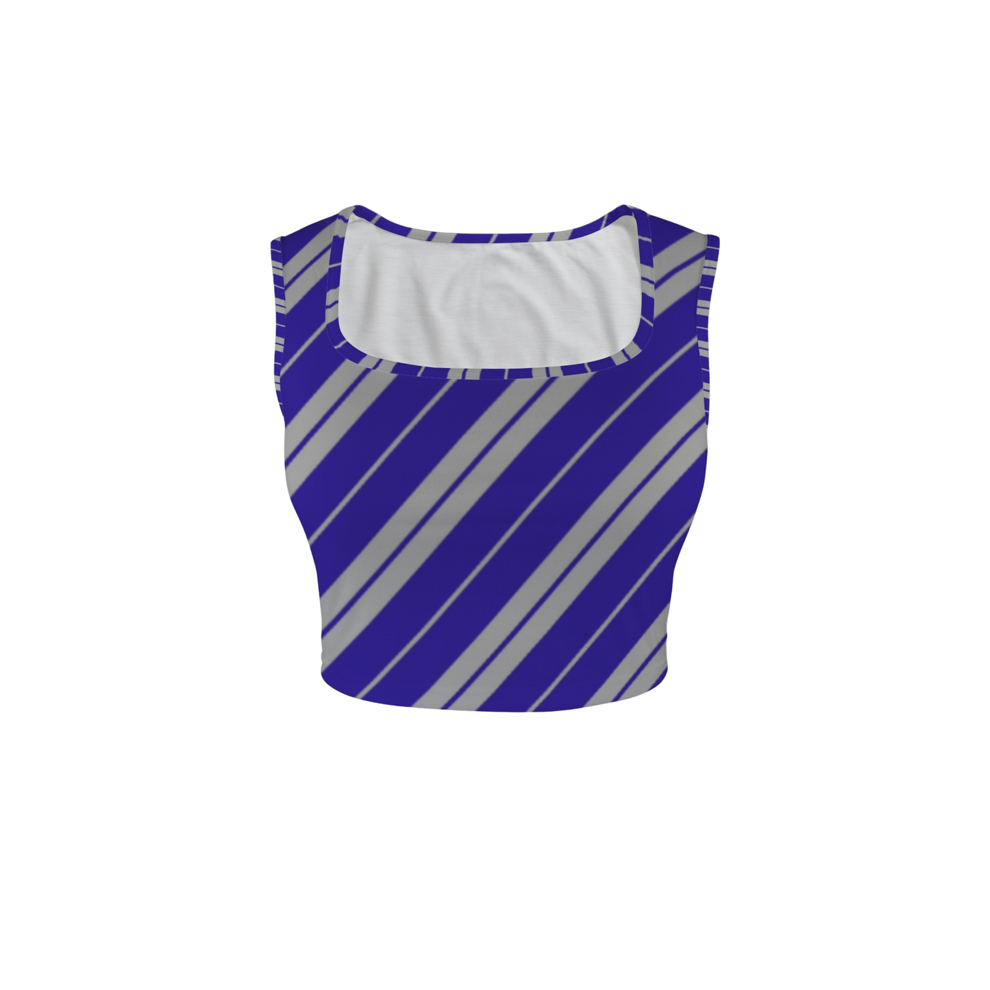 Houses Stripes Square Neck Crop Top