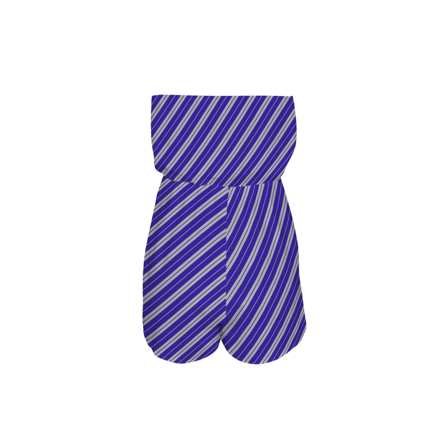Houses Stripes Strapless Romper