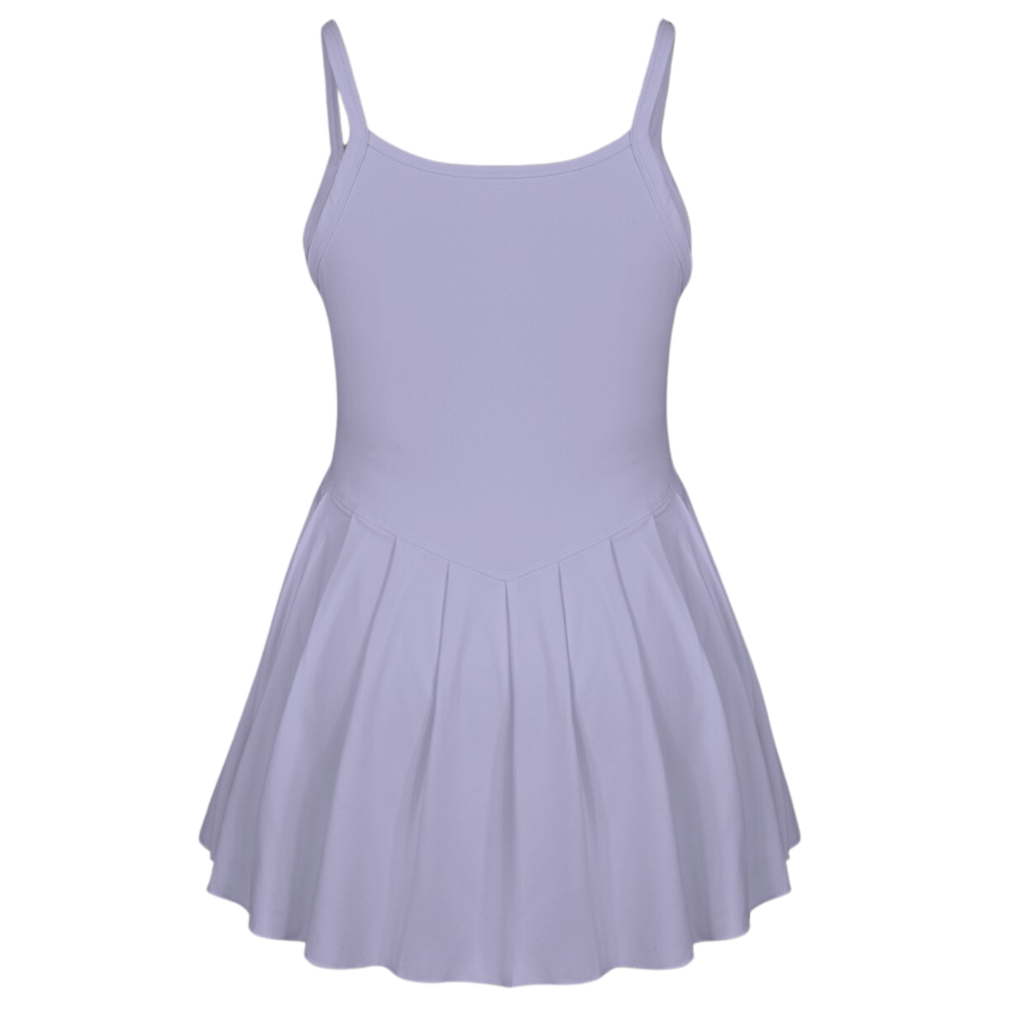 Sea Witch Purple Pleat Skirt Active Dress