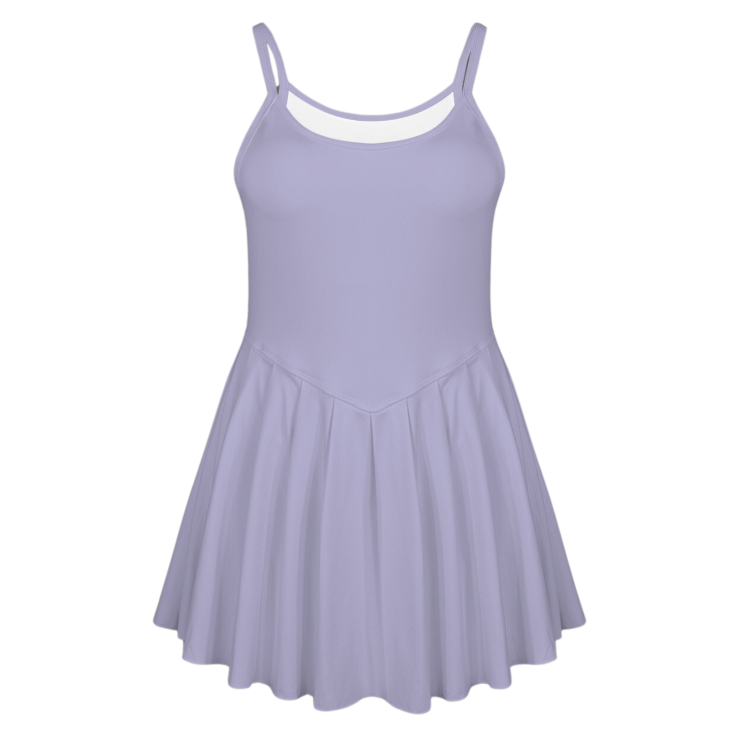 Sea Witch Purple Pleat Skirt Active Dress