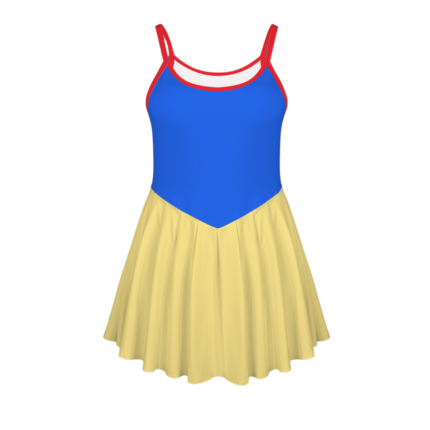 Snow Colorblock Pleat Skirt Active Dress