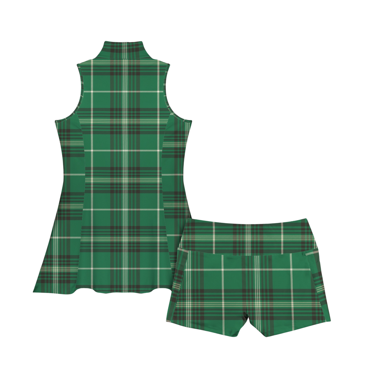 Houses Plaid Collared Active Dress