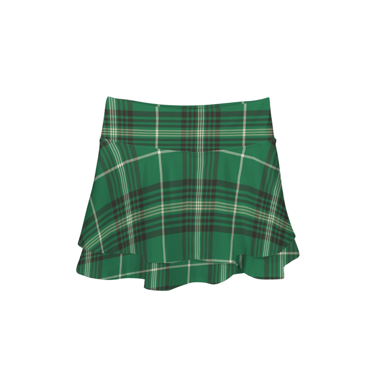 Houses Plaid Ruffle Active Skort