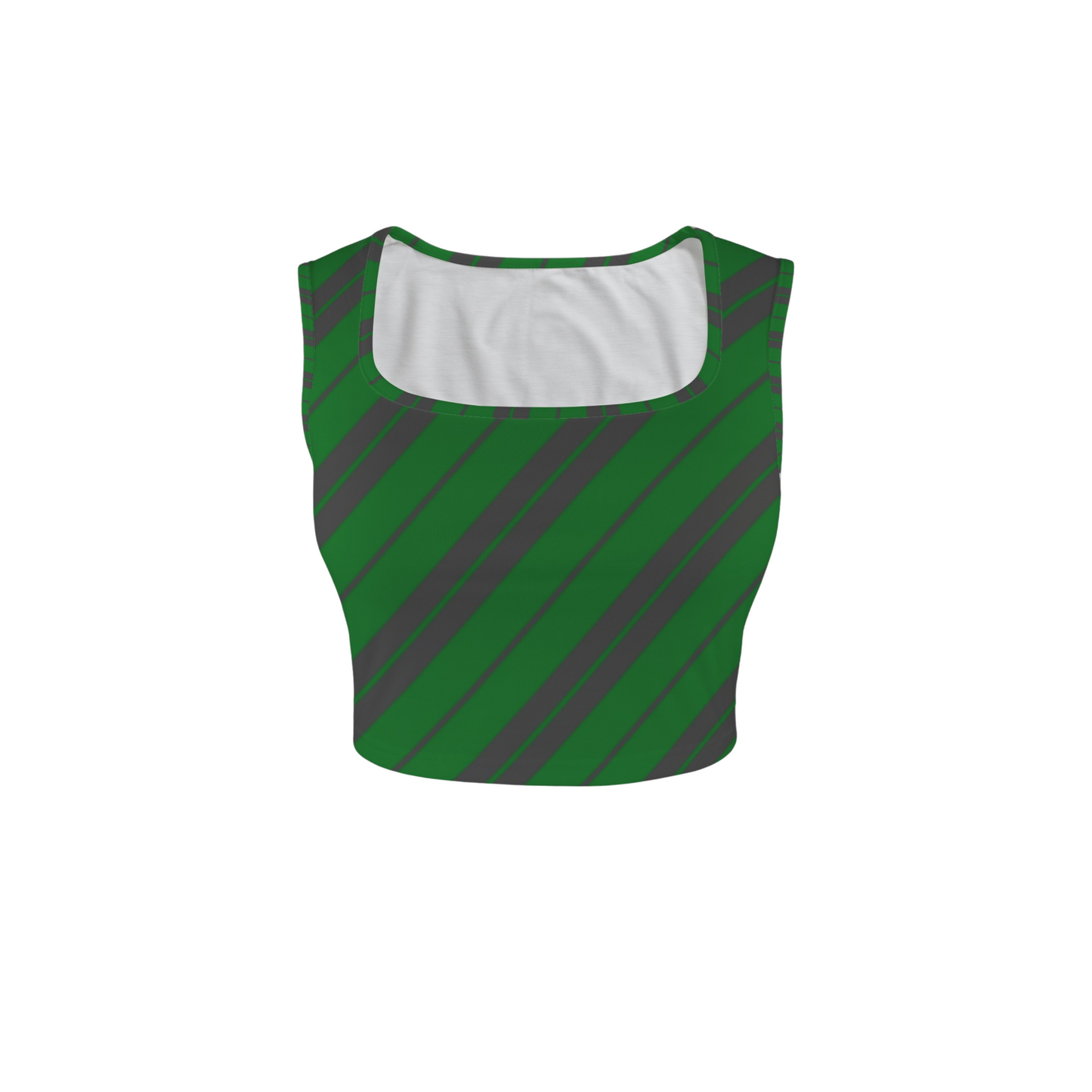 Houses Stripes Square Neck Crop Top