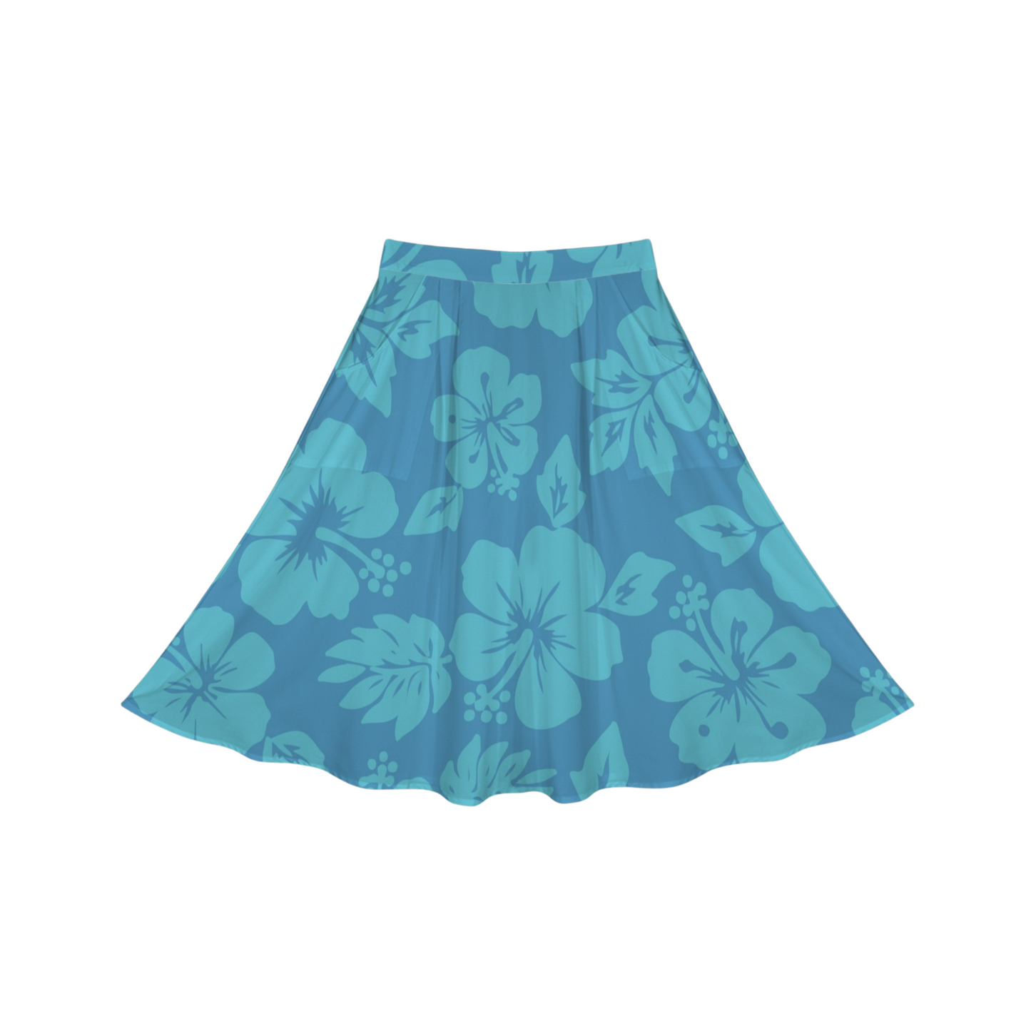 Ohana Hibiscus Midi Skirt