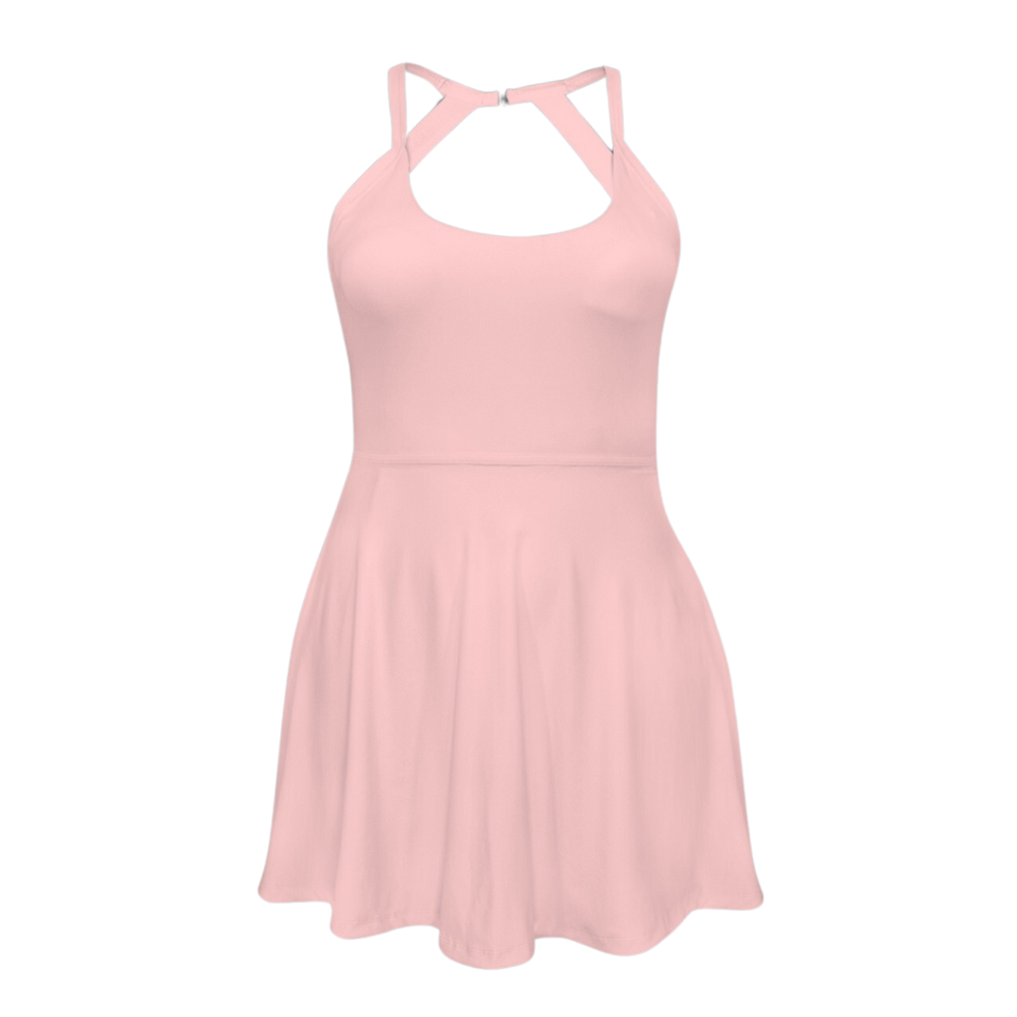 Cultured Swine Open Back Flare Skirt Active Dress