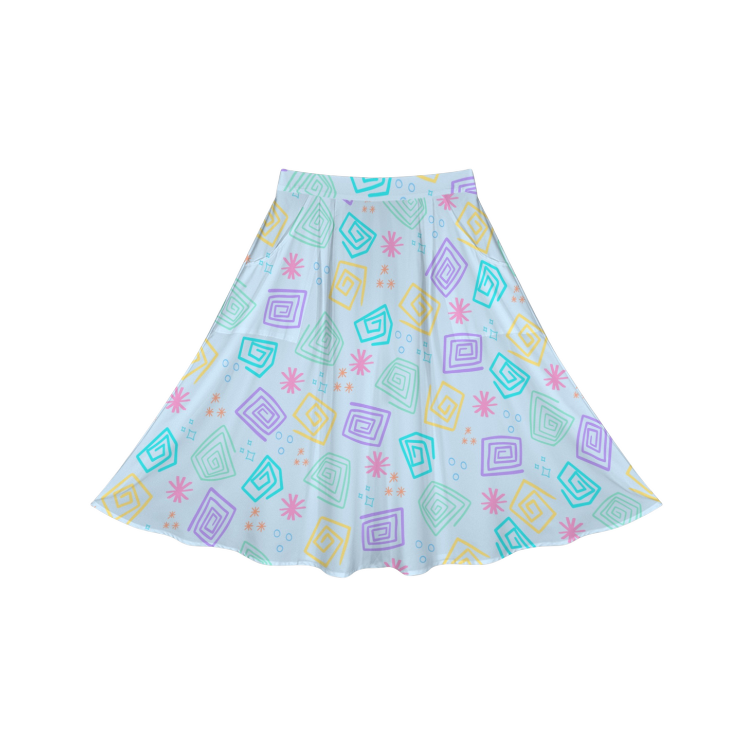 Spinning Teacup Midi Skirt
