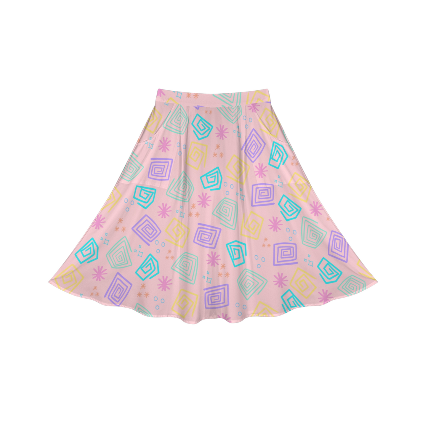 Spinning Teacup Midi Skirt