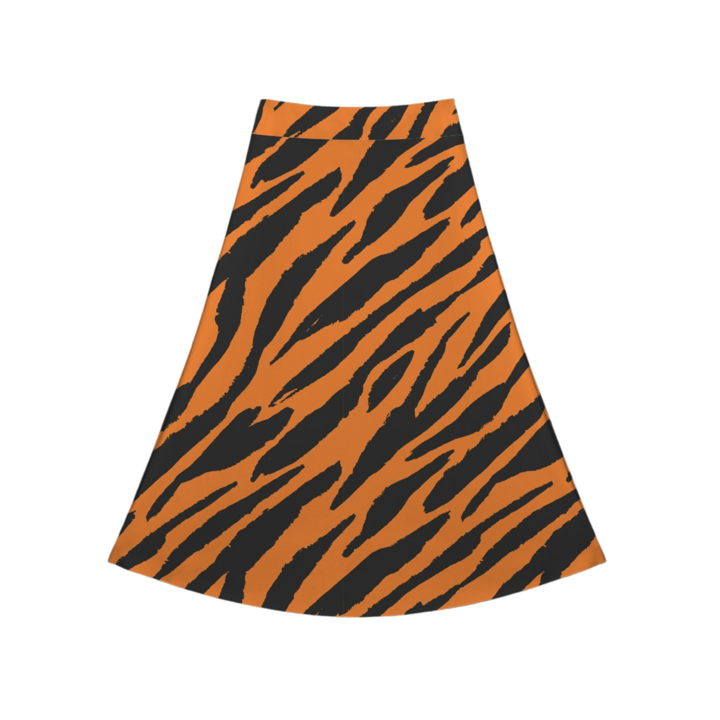 Tiger Print Crossover Midi Skort