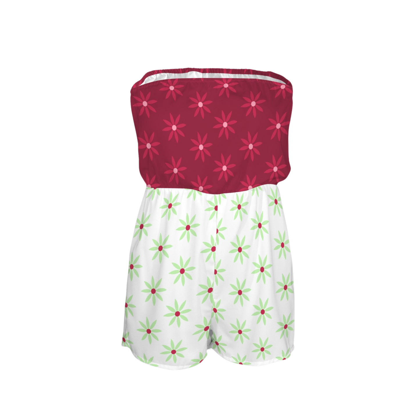 Tight Rope Walker Strapless Romper