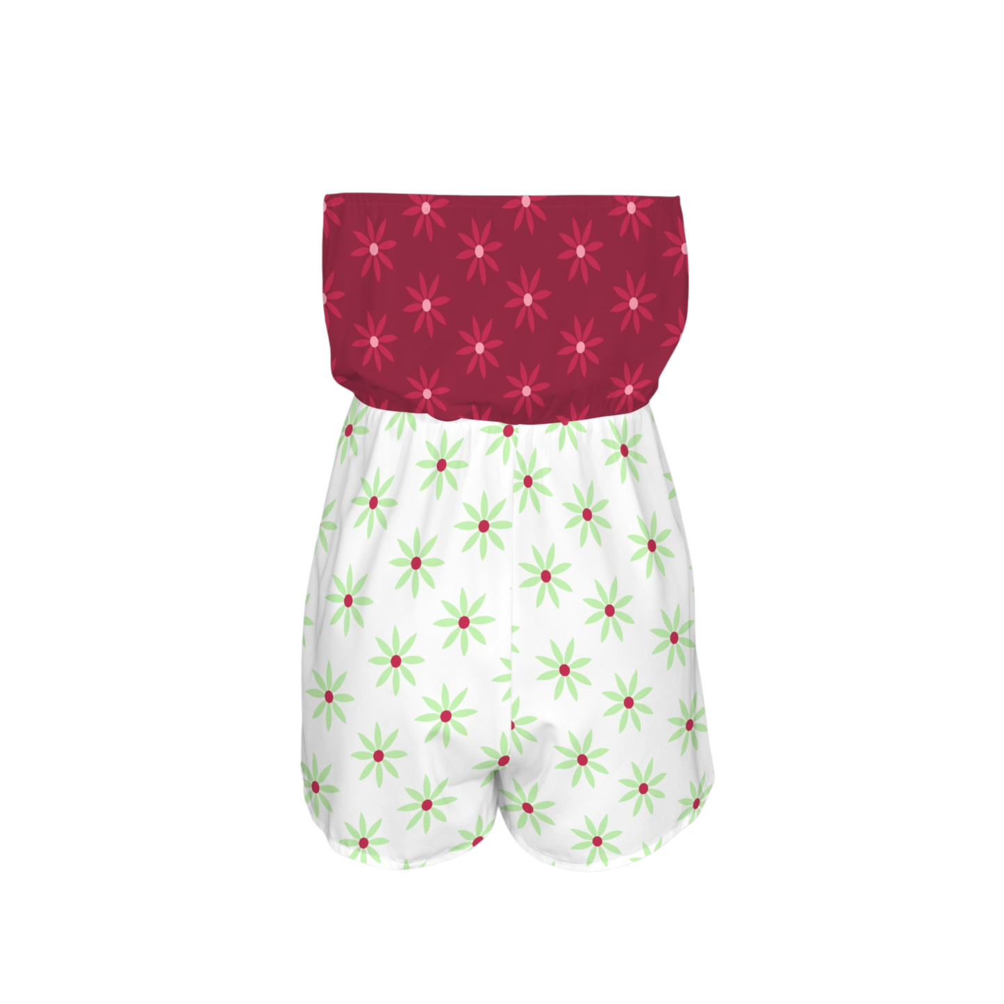 Tight Rope Walker Strapless Romper