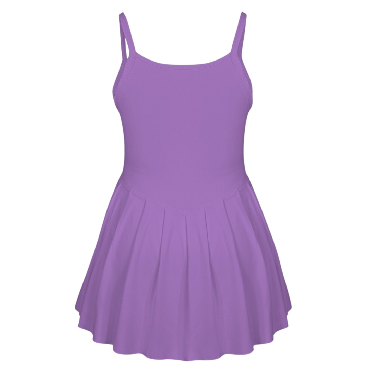 Wrong Potion Purple Pleat Skirt Active Dress