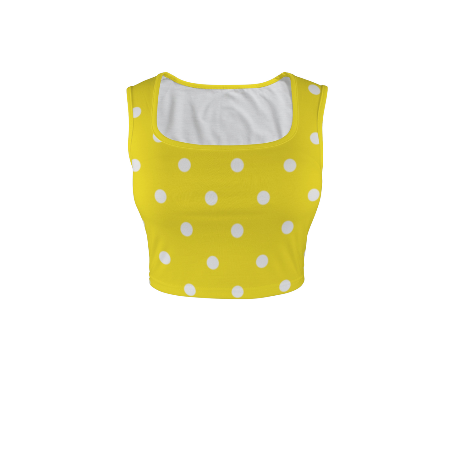 Minnie Dots Square Neck Crop Top
