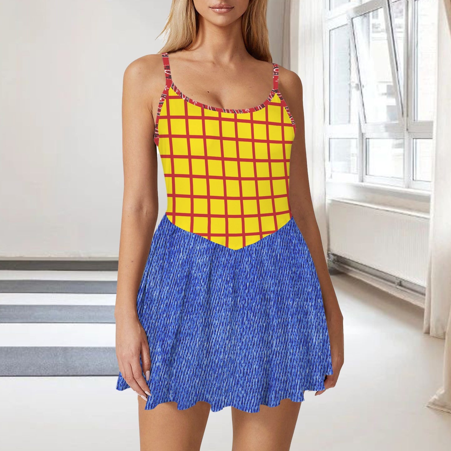 woodyscarf. pleat skirt active dress