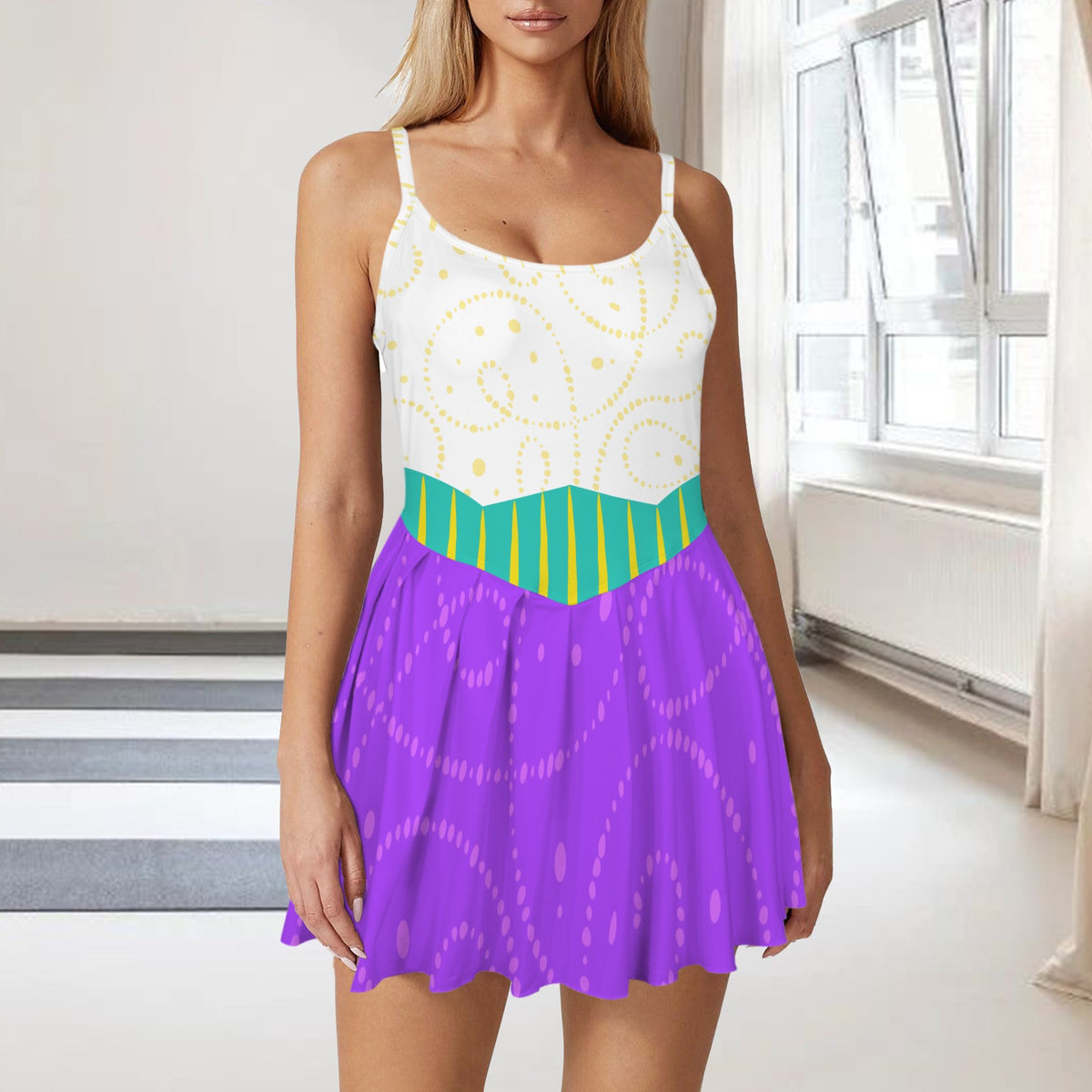 esmeralda. pleat active dress