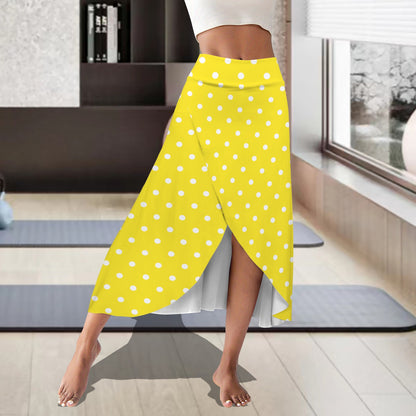 dotsyellow. midi skort
