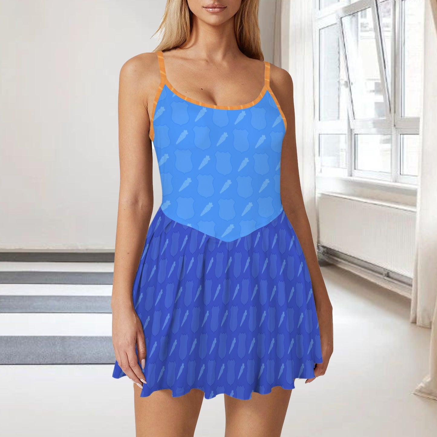 judylightblue pleat active dress
