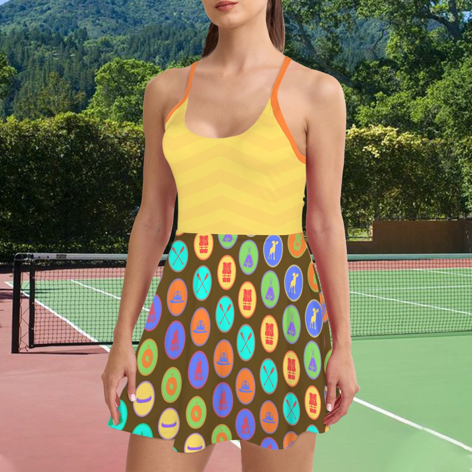 russ. flare active dress