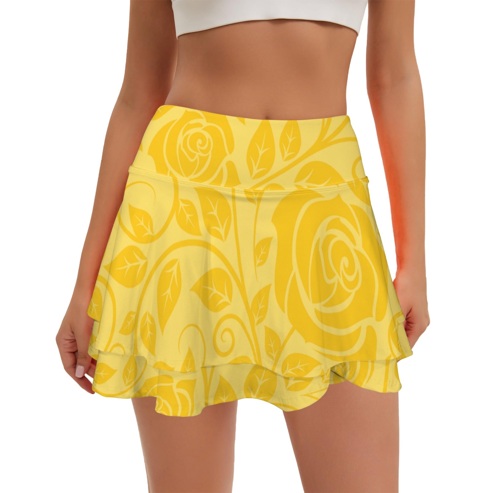 belleyellowrose. ruffle skort