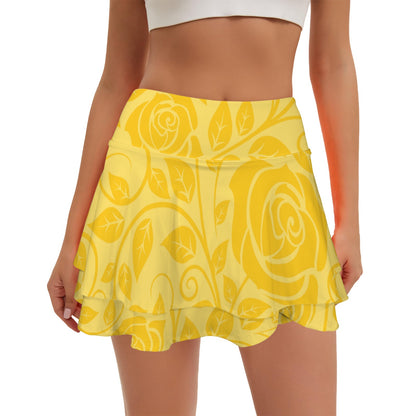belleyellowrose. ruffle skort