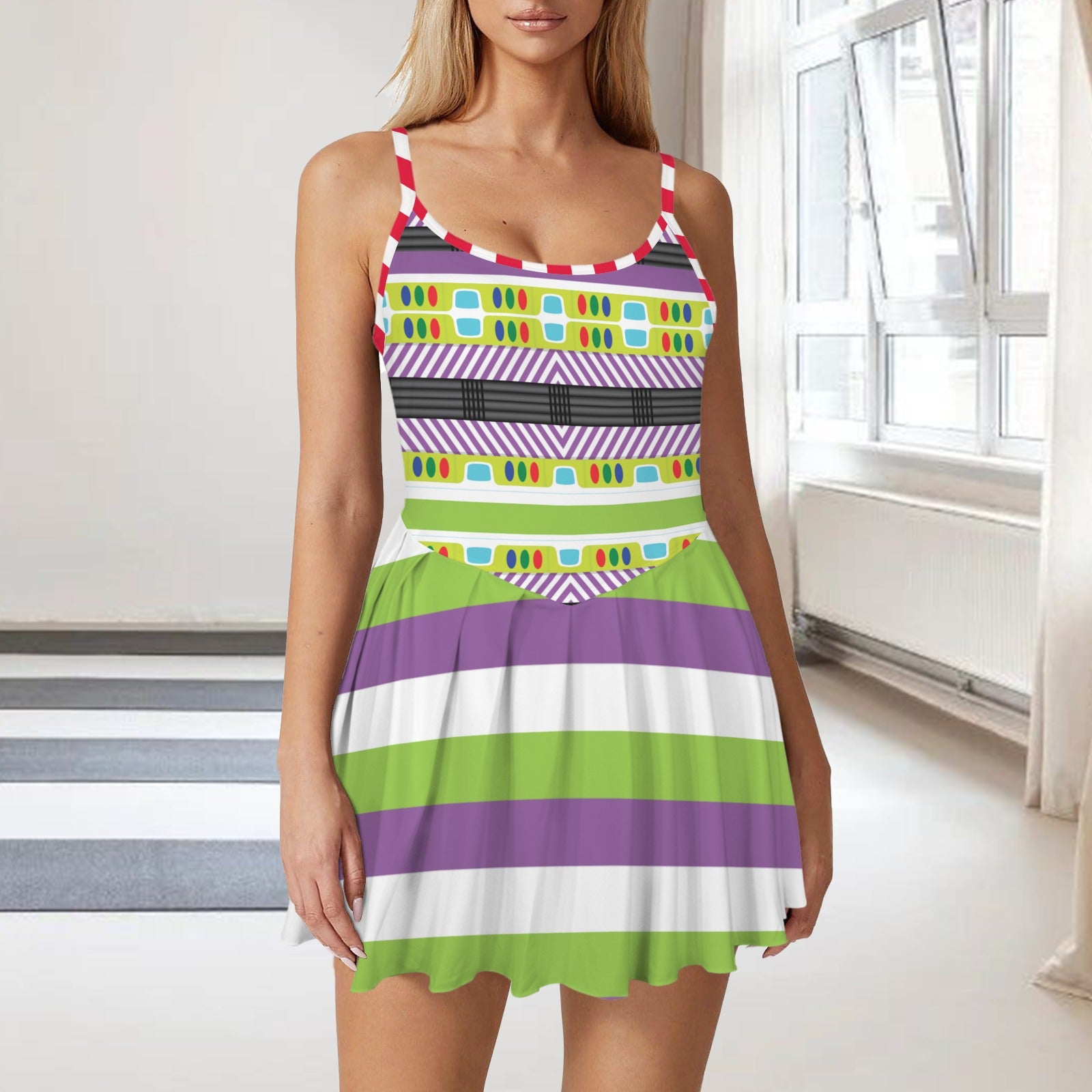 buzzwings. pleat skirt active dress