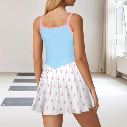 bopinktop. pleat skirt active dress