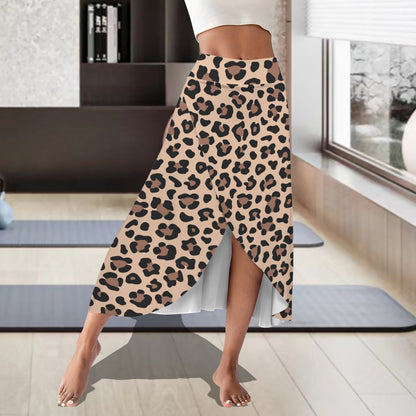 leopard. midi skort