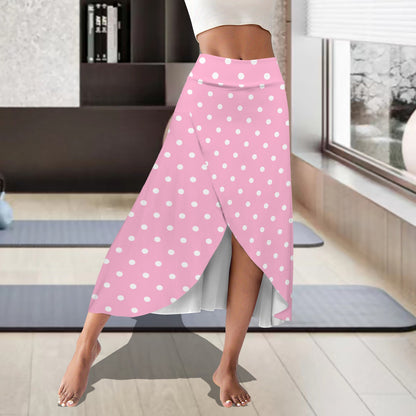 dotsltpink. midi skort