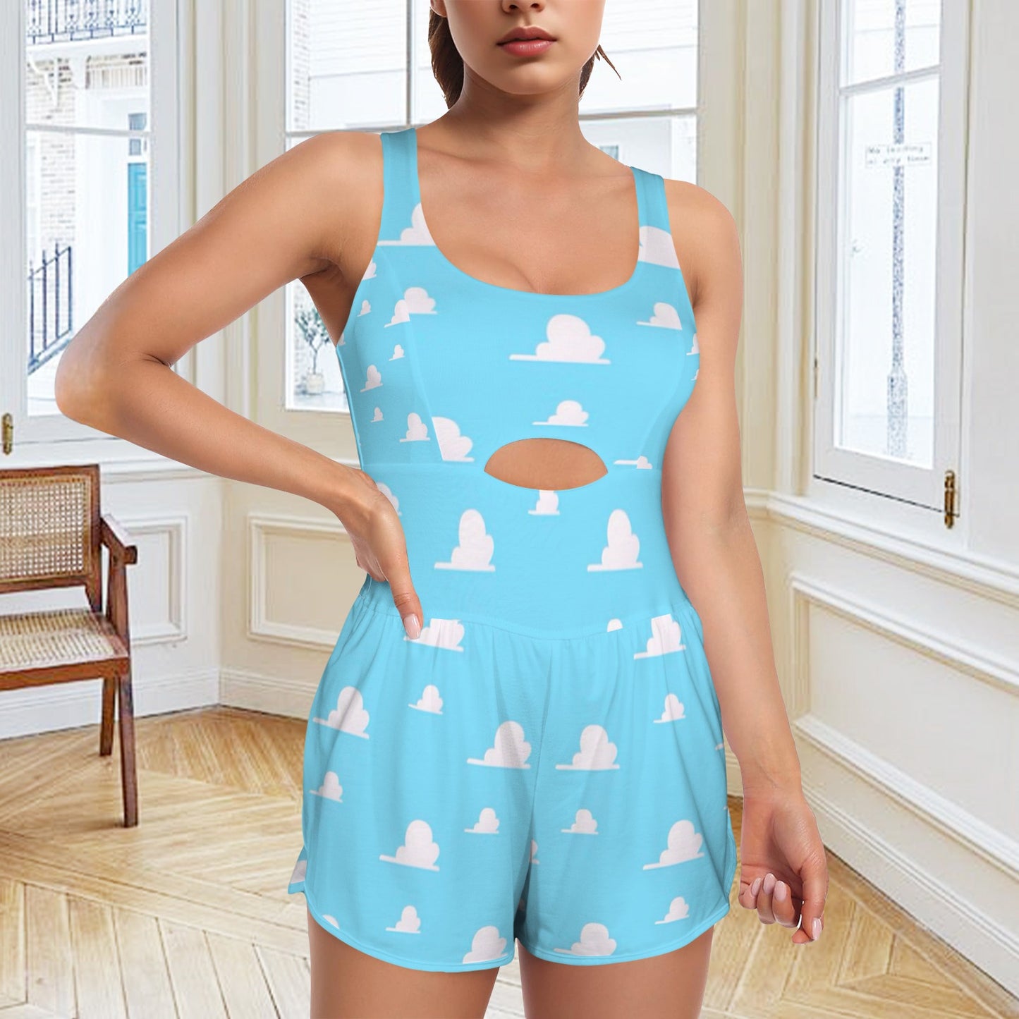 clouds. romper