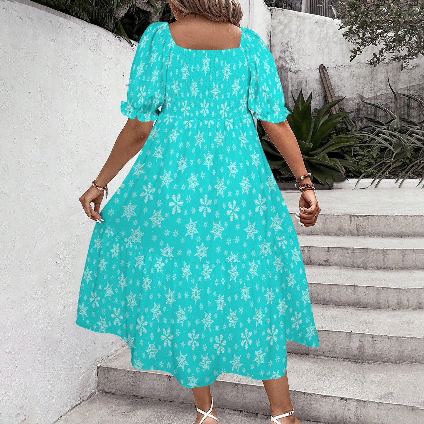 elsasnowflakes. smock midi