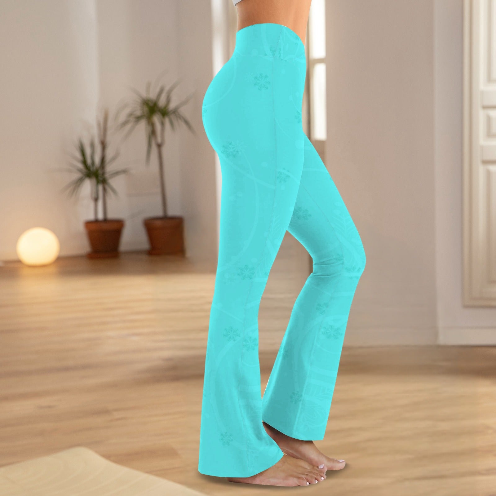 elsa.swirls. flare legging