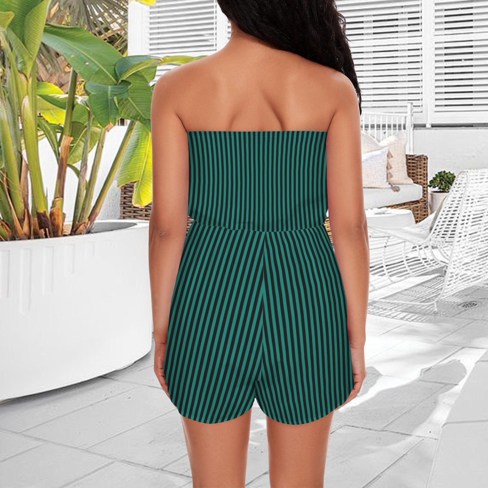 hmcast. strapless romper