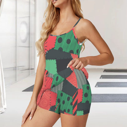 christmassally. pleat skirt active dress