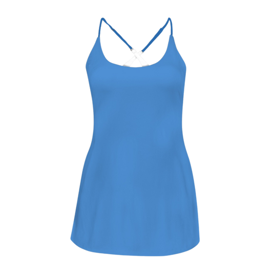 Six Two Six Blue Criss Cross Back Active Dress