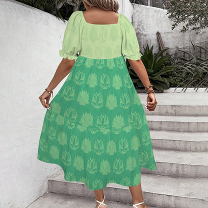 tianalotusgreens smock midi