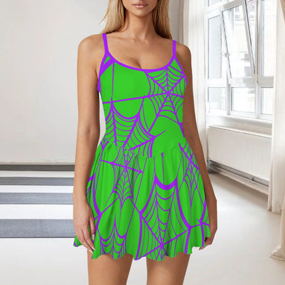limepurplewebs pleat dress