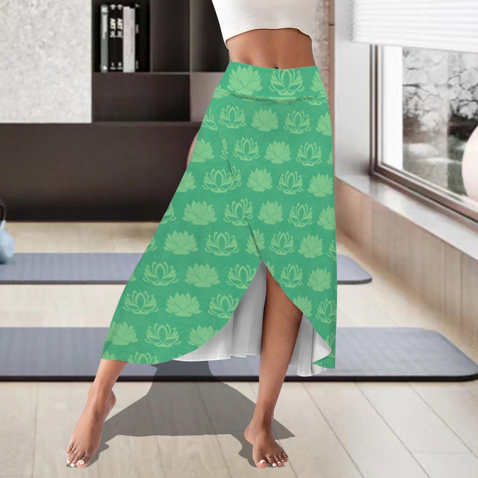 tianalotusgreen. midi skort