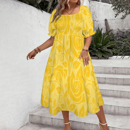belle. smocked midi