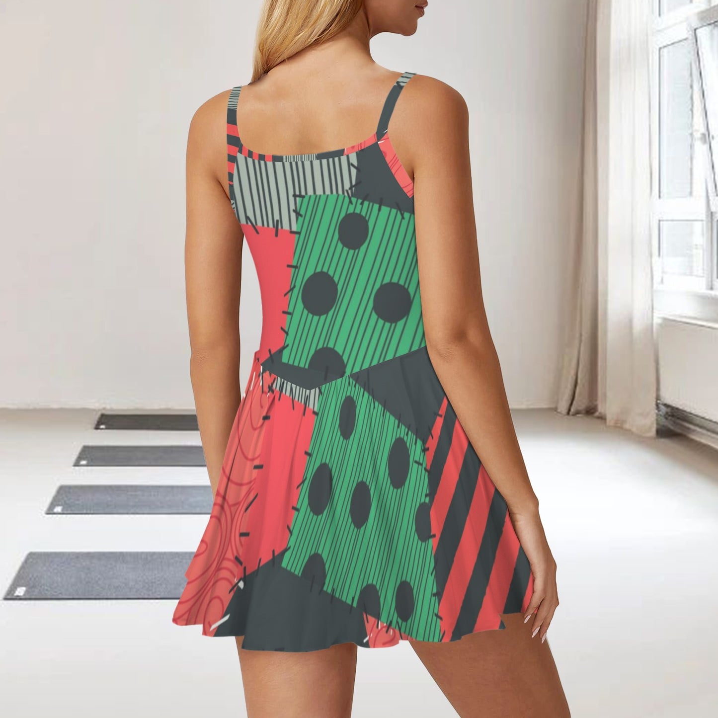 christmassally. pleat skirt active dress